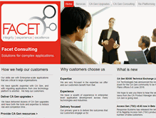 Tablet Screenshot of facet.com.au